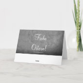 ドイツのFrohe Ostern German Easter Chalkboard文字 シーズンカード (裏面)