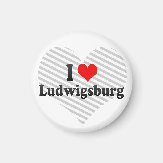 ドイツのLudwigsburgが大好き マグネット (正面)