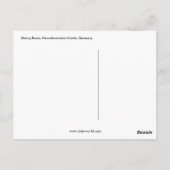 ドイツのNeuschwanstein Castleダイニングルーム ポストカード (裏面)