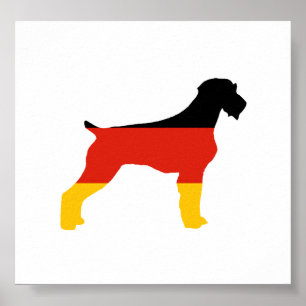 ドイツのwirehed pointer flag silo germany flag.p ポスター