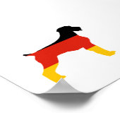 ドイツのwirehed pointer flag silo germany flag.p ポスター (角)