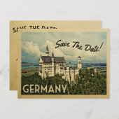 ドイツはノイシュヴァンシュタイン城を保存 案内ポストカード (正面/裏面)