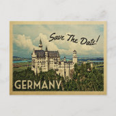 ドイツはノイシュヴァンシュタイン城を保存 案内ポストカード (正面)