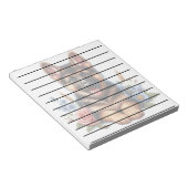 ドイツよくはしゃぐの羊飼い子犬と花 ノートパッド (アングル)