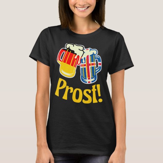 ドイツアイスランド応援リゾート Tシャツ (正面)