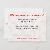 ドイツアメリカの振る旗 招待状 (裏面)