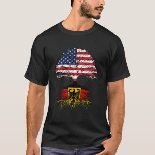 ドイツアメリカンルーツフード付きスウェットシャツドイツアメリカ国旗のプル Tシャツ