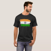 ドイツインディアン誇りを持ったインド国旗 Tシャツ (正面フル)