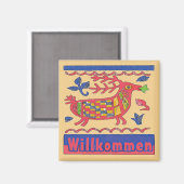 ドイツウェルカムフォークシカ マグネット (正面/裏面)