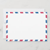 ドイツエアメール結婚式招待状 招待状 (裏面)