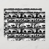 ドイツエレガント狩りシランニングーン鹿とイノシシ ポストカード (正面/裏面)