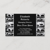 ドイツエレガント狩りシランニングーン鹿とイノシシ 名刺 (正面)