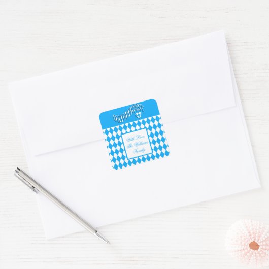 ドイツオクトーバーフェストカスタムネーム スクエアシール (封筒)