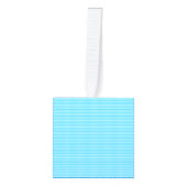 ドイツオクトーバーフェストブルーホワイトバイエルン模様 キューブオーナメント (正面)