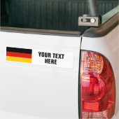 ドイツカスタムなバンパーステッカーのドイツの旗 バンパーステッカー (トラック上)