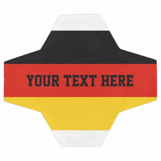 ドイツカスタムの国旗を持つサッカーボールの贈り物 サッカーボール (フラット)