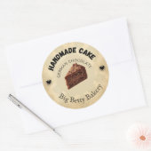 ドイツカスタムチョコレートケーキラベル | カスタマイズ ラウンドシール (封筒)