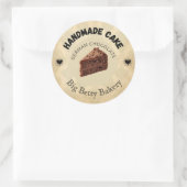 ドイツカスタムチョコレートケーキラベル | カスタマイズ ラウンドシール (バッグ)