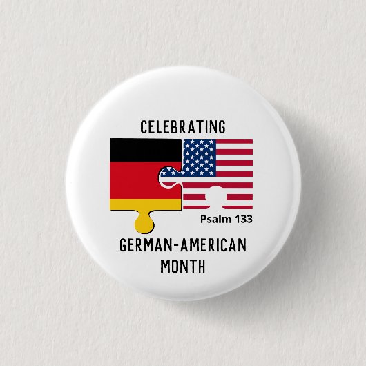 ドイツカスタム系米国国旗 缶バッジ (正面)