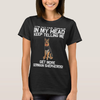 ドイツカッコいい羊飼い女子男性へGSD犬K9痛 Tシャツ