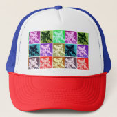 ドイツカラフルの羊飼いドッグポップ・アートのアート キャップ (正面)