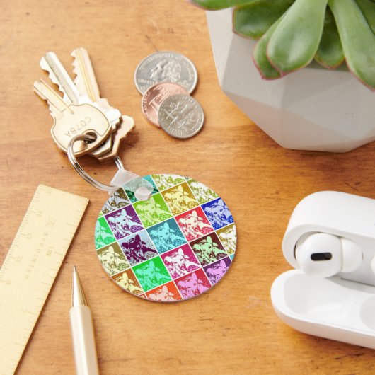 ドイツカラフルの羊飼いドッグポップ・アートのアート キーホルダー (デスク)