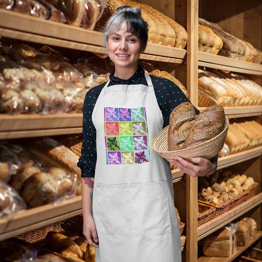 ドイツカラフルの羊飼いドッグポップ・アートのアート ロングエプロン