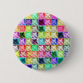 ドイツカラフルの羊飼いドポップ・アートのグアートラウンドピンバック 缶バッジ (正面)