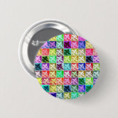 ドイツカラフルの羊飼いドポップ・アートのグアートラウンドピンバック 缶バッジ (正面&裏面)