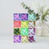 ドイツカラフルの羊飼いドポップ・アートのグアート垂直 ポストカード (スタンド正面)