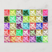 ドイツカラフルの羊飼い犬ポップ・アートのアート水平 ポストカード (正面)