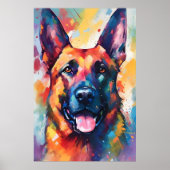 ドイツカラフルの羊飼い芸術 ポスター (正面)