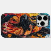 ドイツカラフルシェパード・ポルトライド Case-Mate iPhoneケース (裏面 (横))