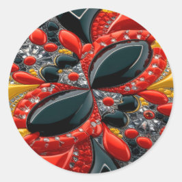 ドイツカラーズデザイン付きシール ラウンドシール