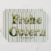 ドイツカードのハッピーイースター シーズンカード (正面/裏面)