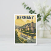 ドイツキャッスルヴィンテージ有名な旅行の場所 ポストカード (スタンド正面)