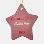 ドイツクラブ、外国語クラブオーナメント セラミックオーナメント (左)