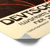 ドイツクンストdekarationドイツのプラカトスティル1898 ポスター (角)