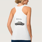 ドイツクールの羊飼いがマクラシックッスルカーに乗る タンクトップ (裏面)