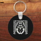 ドイツクール羊飼いドッグオペアートスタイルクリスマス キーホルダー (正面)