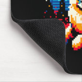 ドイツクール羊飼い犬ピクセルアートスタイルクリスマス マウスパッド (コーナー)