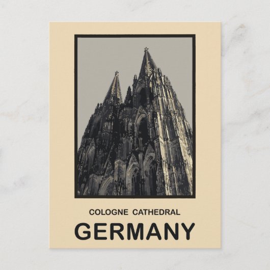 ドイツケルン大聖堂 ポストカード (正面)
