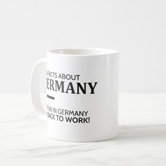 ドイツコーヒー・マグについてのおもしろい事実 コーヒーマグカップ (正面左)