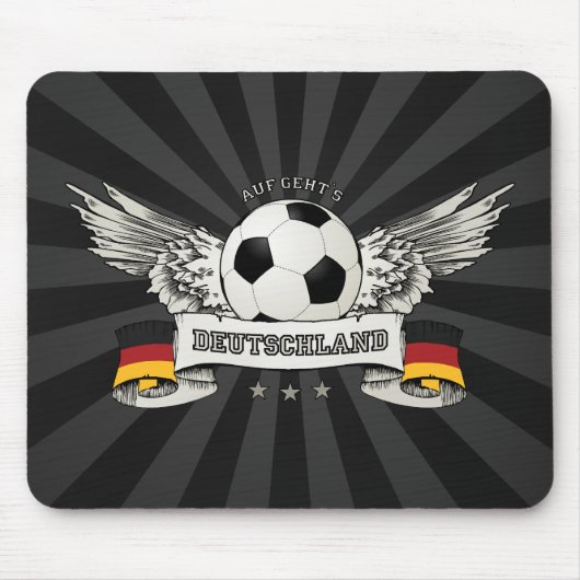 ドイツサッカーの全国代表チームサポータmousepad マウスパッド (正面)