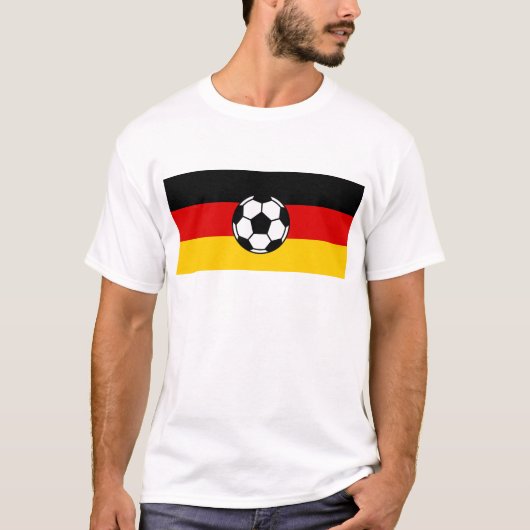 ドイツサッカーの国家 Tシャツ (正面)