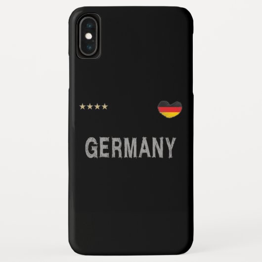 ドイツサッカーサッカーファンシャツハート Case-Mate iPhoneケース (裏面)