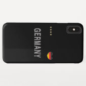 ドイツサッカーサッカーファンシャツハート Case-Mate iPhoneケース (裏面(横))