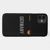 ドイツサッカーサッカーファンシャツハート Case-Mate iPhoneケース (裏面(横))