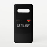 ドイツサッカーサッカーファンシャツハート SAMSUNG GALAXY S10ケース<br><div class="desc">ドイツ国立サッカーファンシャツ。私のハートビートはドイツのサッカーチームのために。ドイツ素晴らしのサッカーファンのためのギフトアイディア。完璧なマッチ男性へ、女性、子供と10代。</div>