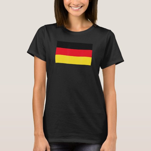 ドイツサッカードイツ国旗のサッカー Tシャツ (正面)